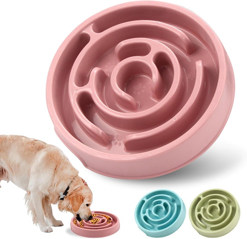 F'DIARY Slow Feeder Dog Bowls, Puzzle Dog Bowl with Anti-Slip, Slow Feeder & Non-Slip Design, Boredom and Anxiety Reducer, Suitable for All Breed Dogs and Cat - Image 1